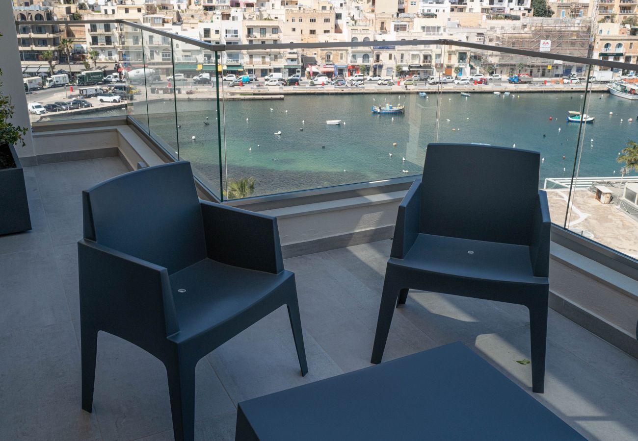 Appartement à Marsaskala - 506 Deluxe Two Bedroom Apartment with Sea Views