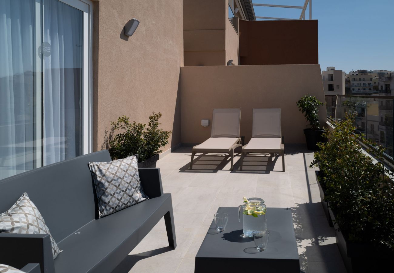 Apartment in Marsaskala - 505 Deluxe Two Bedroom Apartment with Terrace