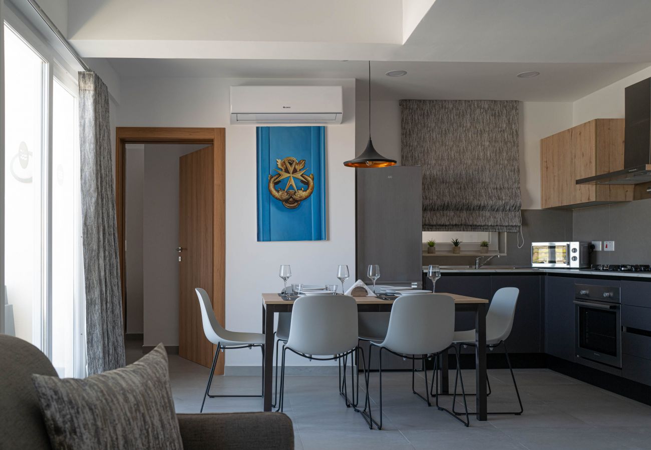 Apartment in Marsaskala - 506 Deluxe Two Bedroom Apartment with Sea Views