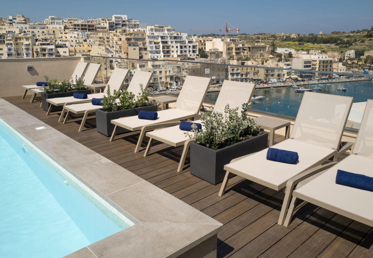 Apartment in Marsaskala - 506 Deluxe Two Bedroom Apartment with Sea Views