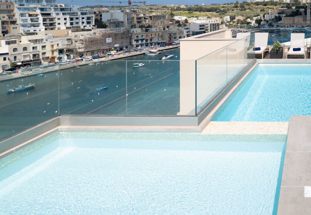 Apartment in Marsaskala - 506 Deluxe Two Bedroom Apartment with Sea Views
